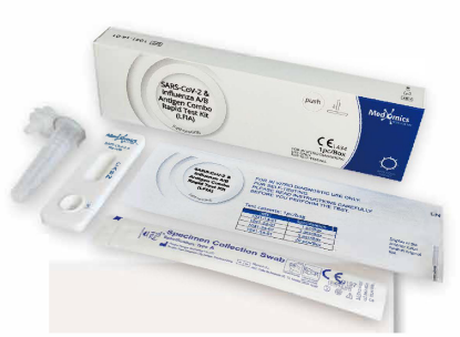 Antigentest Laien Combo MEDOMICS 1er 3/25 MHD Influenza A/B (LFIA)