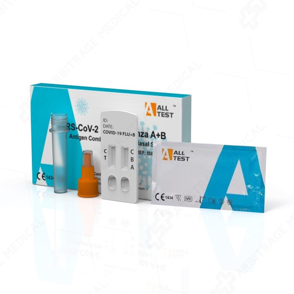 Antigentest Laien Combo ALLTEST 1er 08/2025 MHD SARS-CoV-2 und Influenza A+B