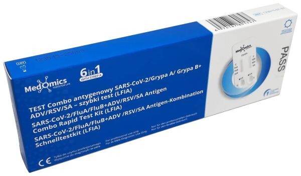 Medomics 6in1 Antigen-Profitest mit Strep A - 1 Test