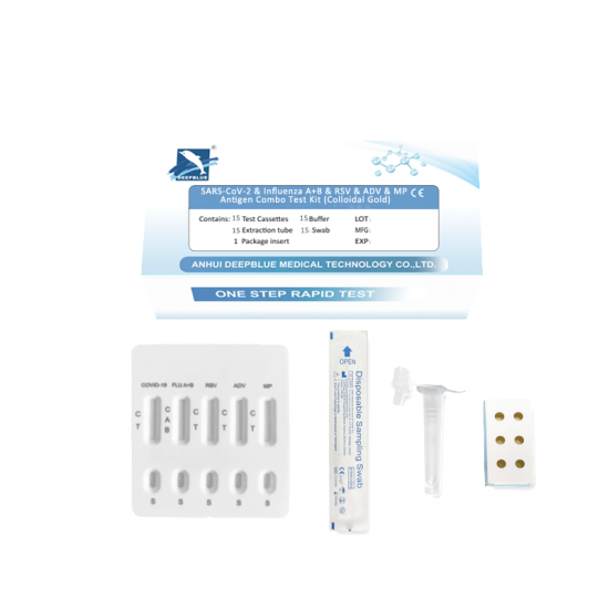 Deepblue 6in1 Antigen-Profitest mit Mycoplasma - 15 Tests