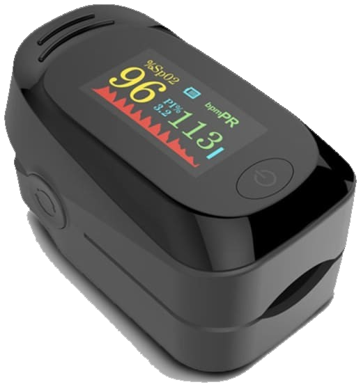 Pulsoximeter Schwarz